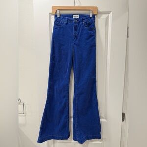 ROLLA'S East Coast Flare Electric Blue Corduroy Jeans